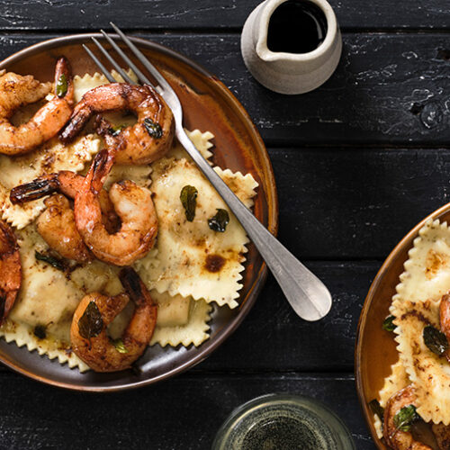 Prawn Pumpkin and Ricotta Ravioli with Browned Butter Recipe